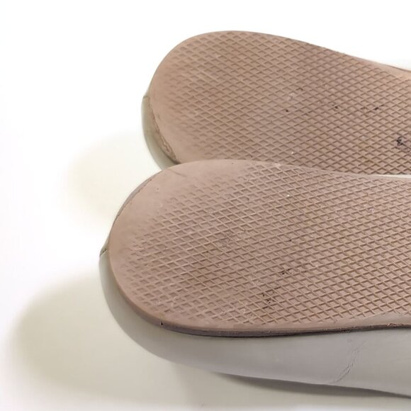 Prada 39 Flats Beige Leather Bow Ballet Shoes Womens Size 8.5 - Picture 7 of 9